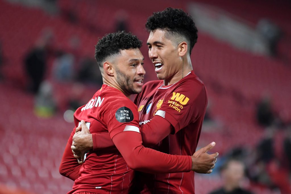 Alex Oxlade-Chamberlain (L) has played for Liverpool during their pre-season tour in Europe.