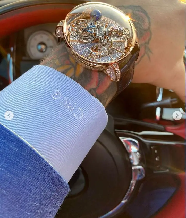 Conor McGregor shows off his new watch