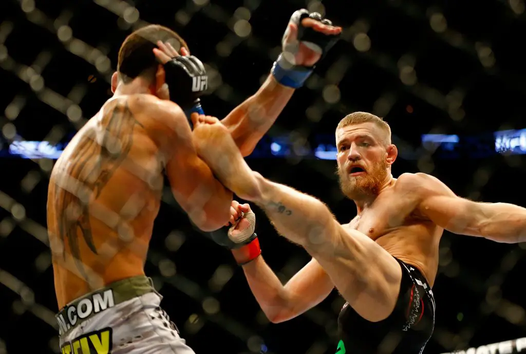 Conor McGregor faced Max Holloway at UFC Fight Night 26 in 2013. (GETTY Images)