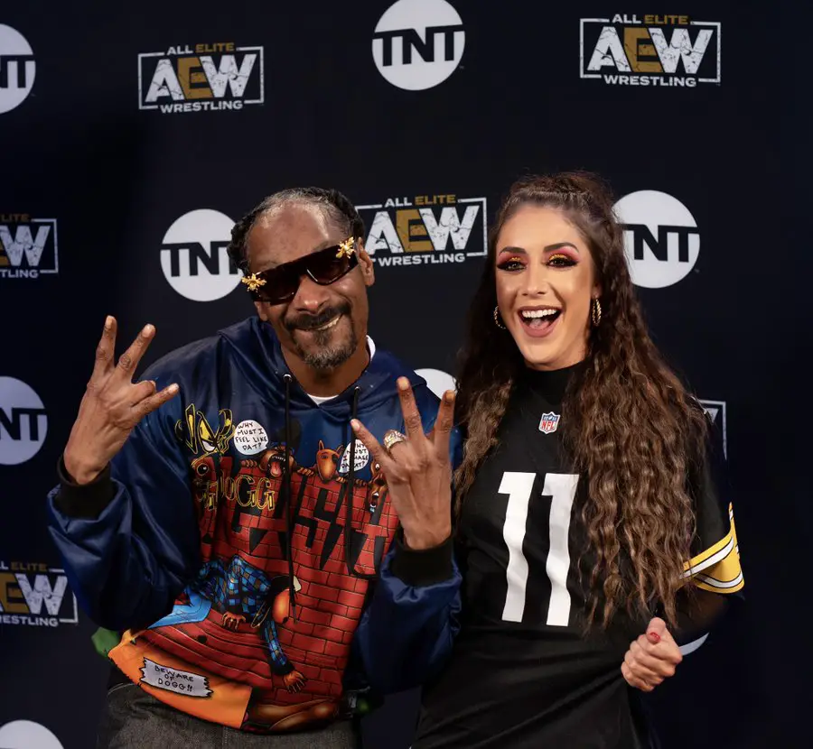 Britt Baker and Snoop Dogg on AEW Dynamite New Year's Smash