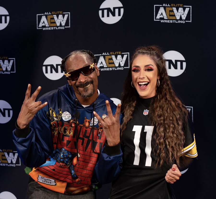 Britt Baker and Snoop Dogg on AEW Dynamite New Year's Smash