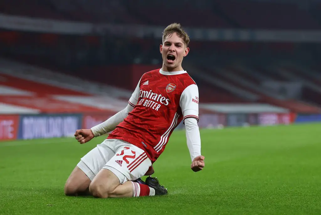 Emile Smith Rowe of Arsenal is a transfer target for Aston Villa.