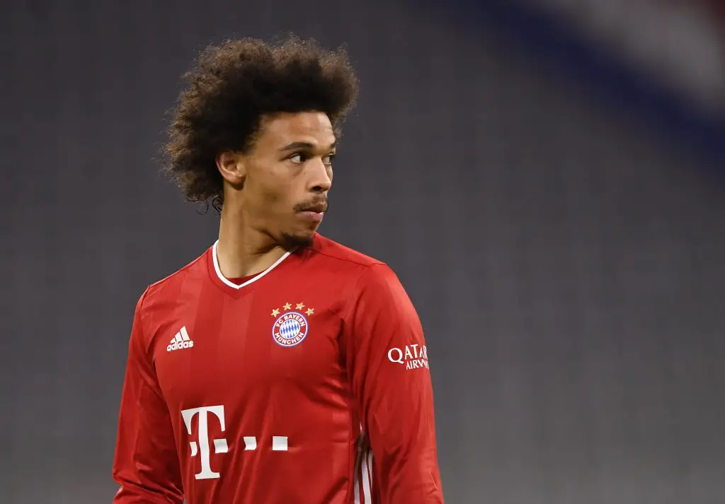 Leroy Sane of Bayern Munich linked with a transfer to Chelsea.