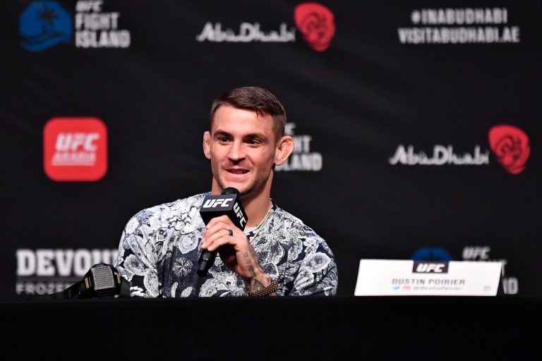 Dustin Poirier made weight during the UFC 257 weigh in