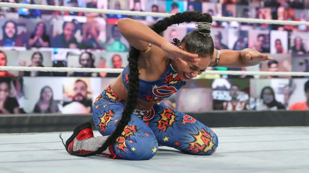 Bianca Belair won the 2020 women's Royal Rumble. (WWE)