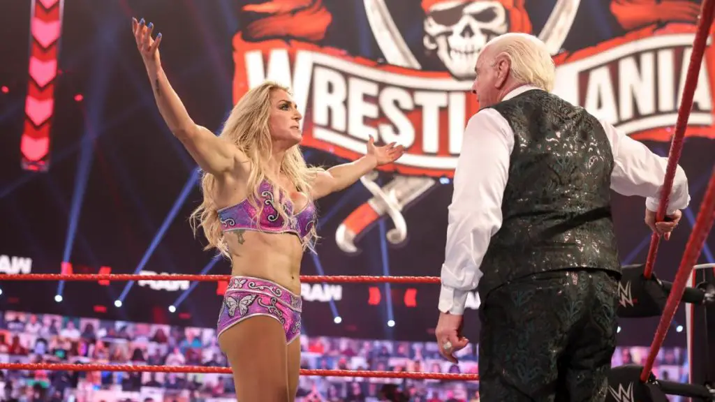 Charlotte Flair and Ric Flair on WWE Raw