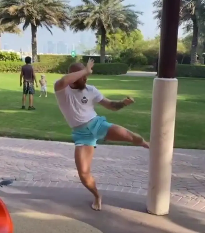 Conor McGregor posted another training video ahead of facing Dustin Poirier