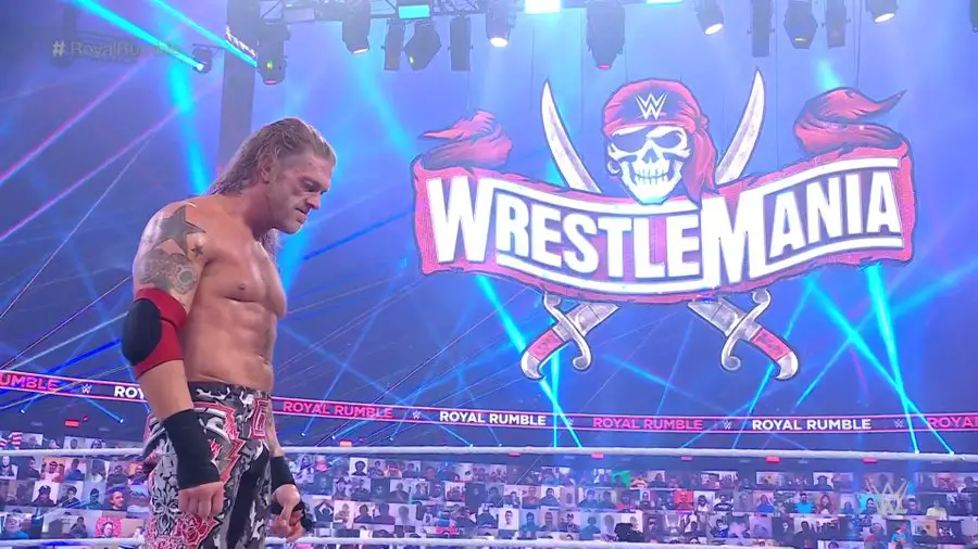 Edge could be facing Roman Reigns at WrestleMania 37. (WWE)