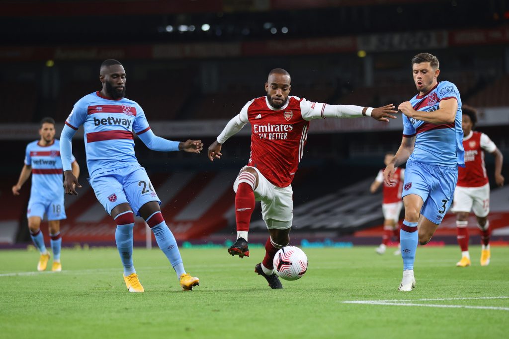Alexandre Lacazette has been in and out of the squad under Mikel Arteta this season.