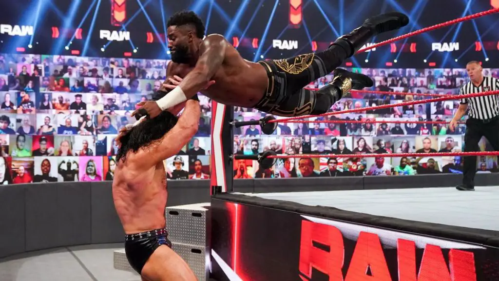Cedric Alexander was beaten up by Drew McIntyre on Raw