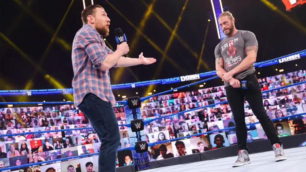 Edge and Roman Reigns will take part in a WWE Universal title fight at WrestleMania 37 without Daniel Bryan.