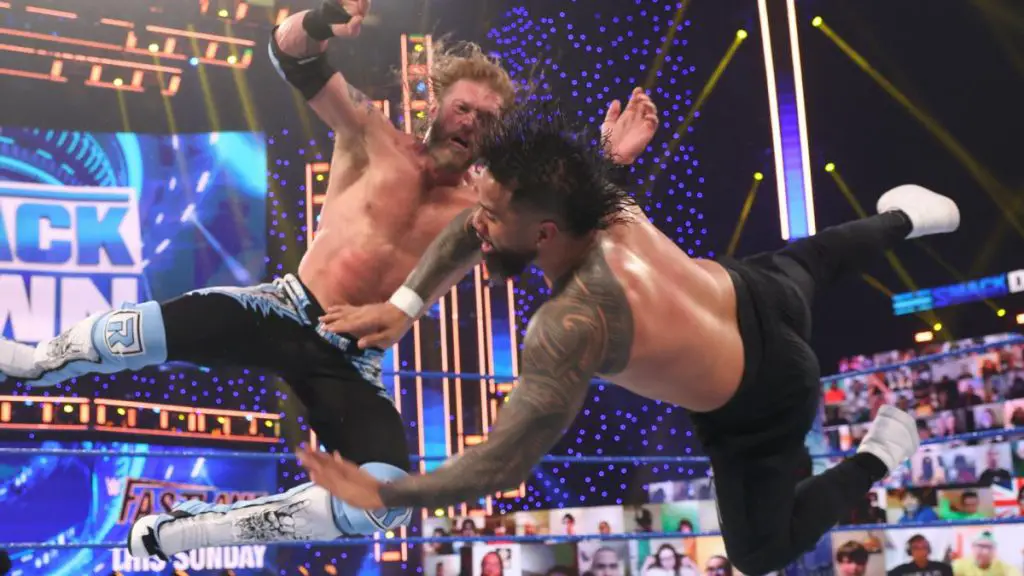 Edge defeated Jey Uso on SmackDown (WWE)