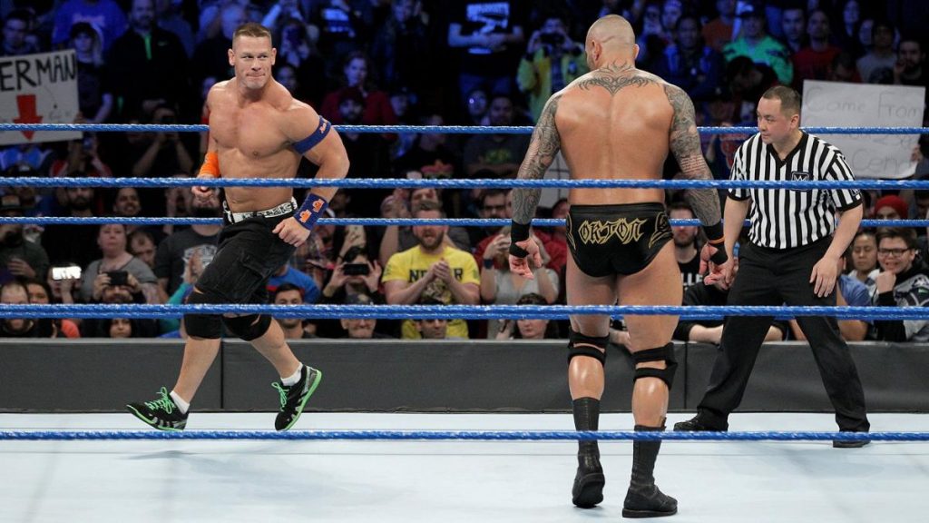 Randy Orton during his feud with John Cena on WWE.