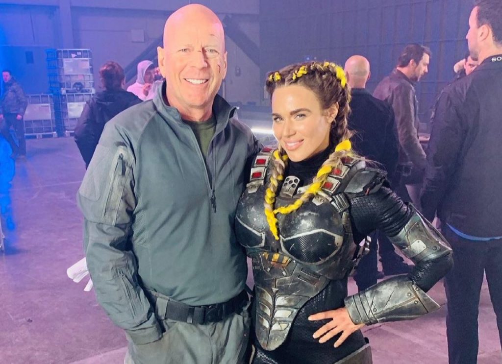 Lana is starring in Cosmic Sin, a new movie, alongside Bruce Willis