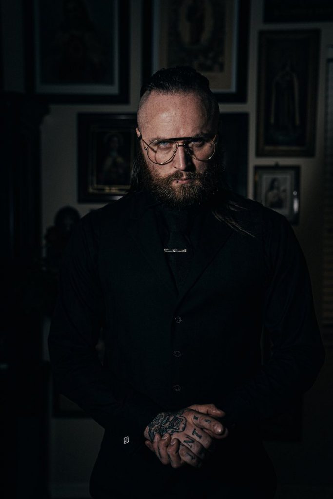 Aleister Black in his new look on his WWE SmackDown return.