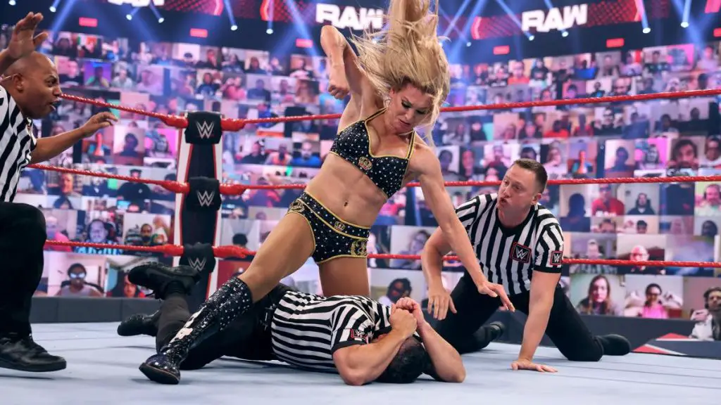 Charlotte Flair was suspended after attacking a referee on Raw