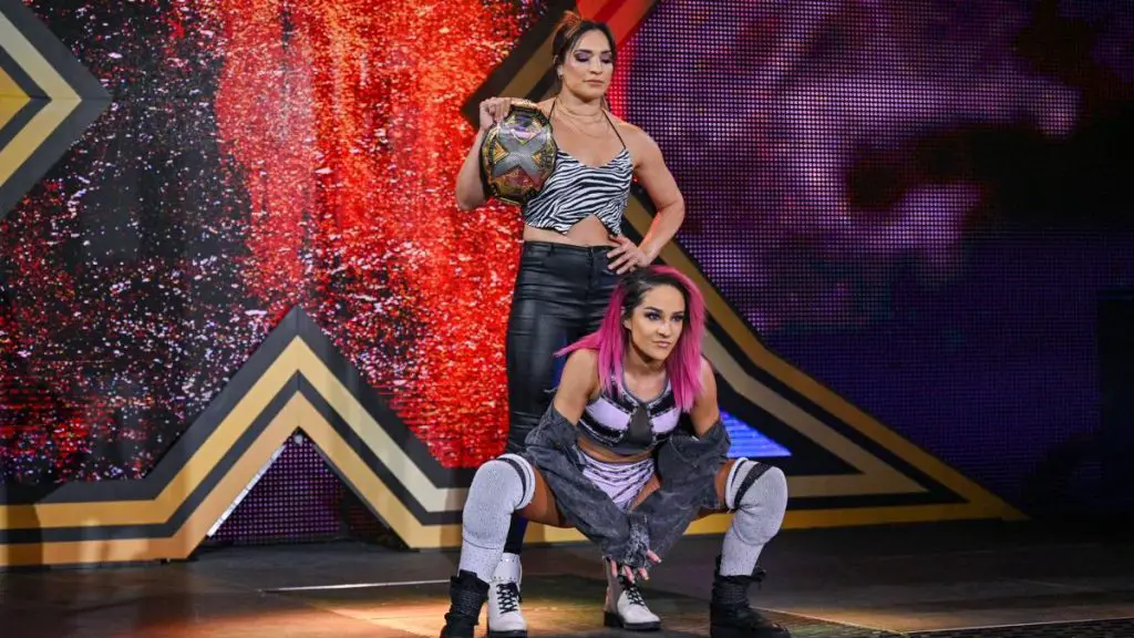 Franky Monet has her eyes on NXT women's champion, Raquel Gonzalez. (WWE)