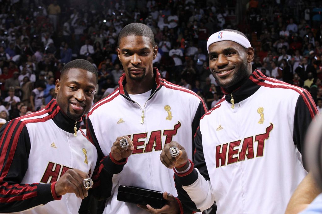 LeBron James won two titles with the Miami Heat