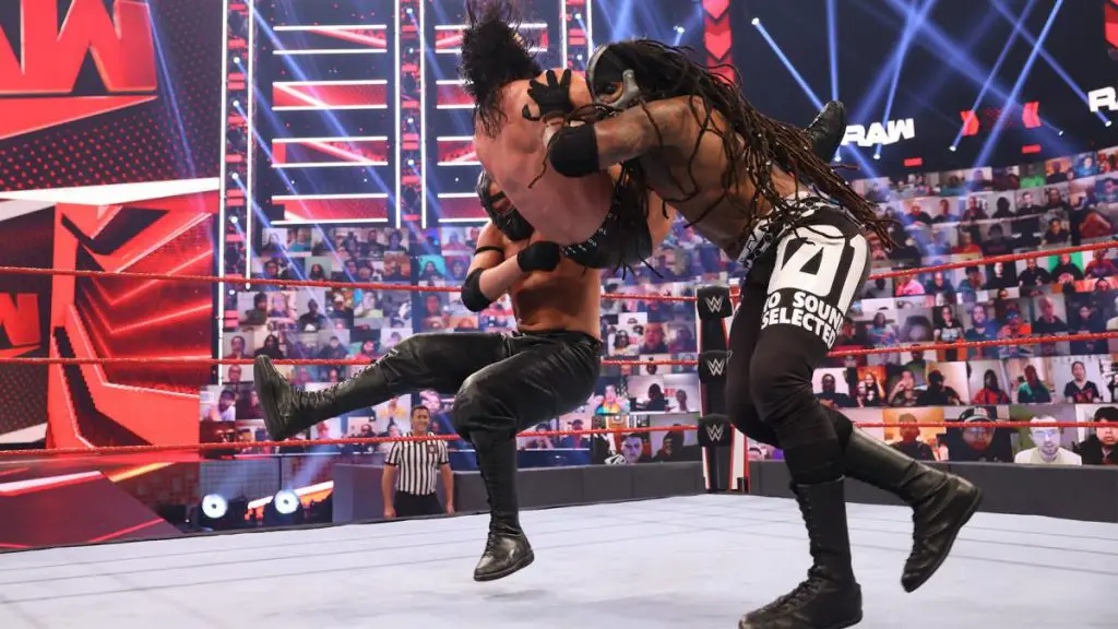 T-Bar and Mace attack Drew McIntyre on Raw