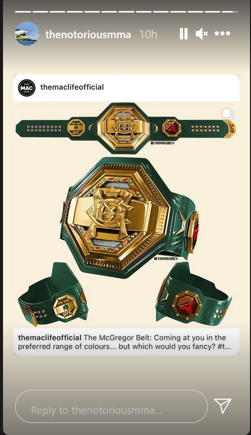 new ufc belt design