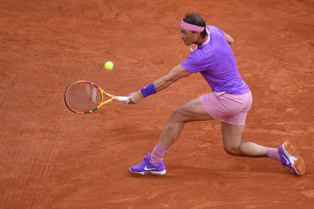 Rafael Nadal in action at Monte Carlo