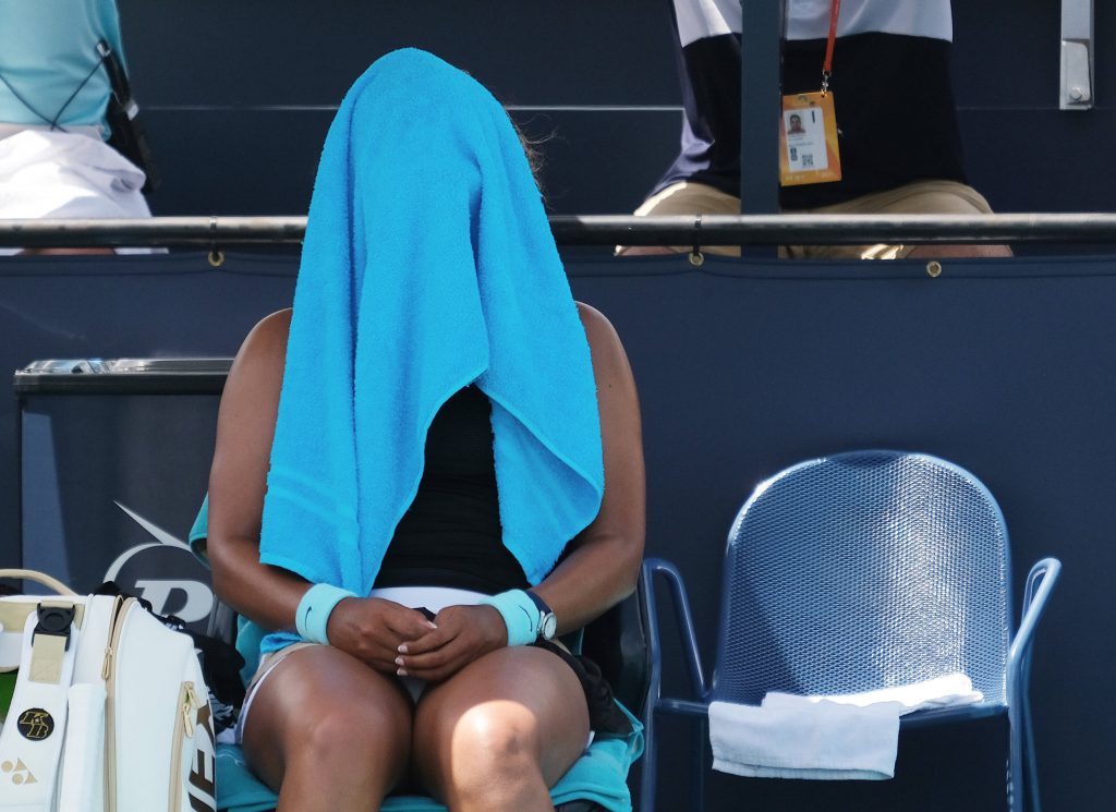 Naomi Osaka was on the end of a bagel in the 2021 Miami Open