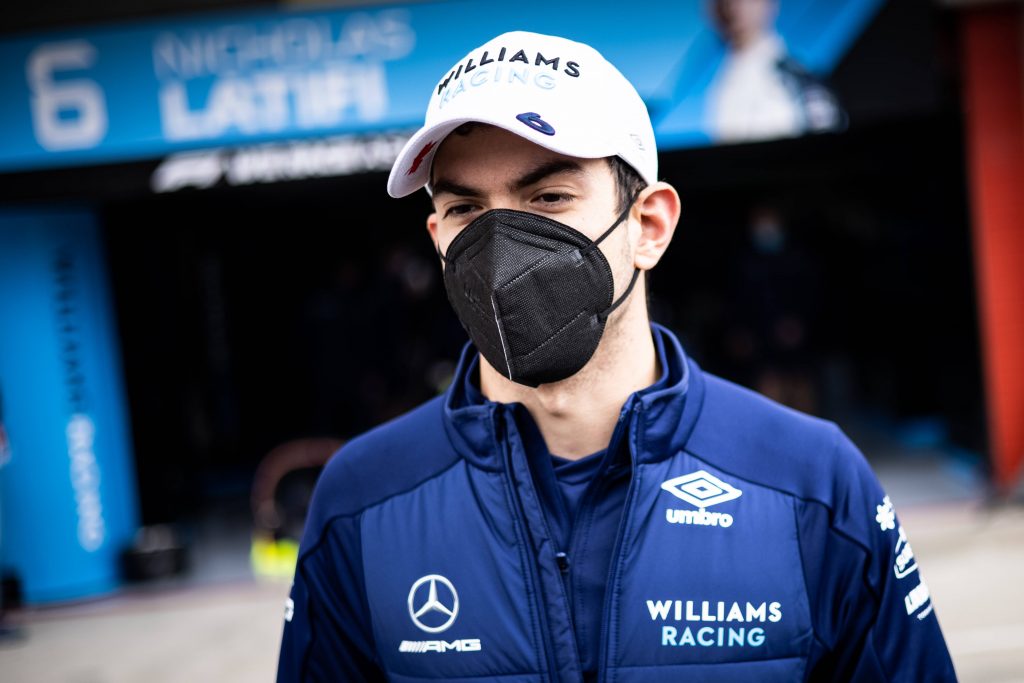 Nicholas Latifi races for Williams