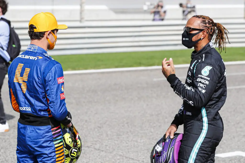 Lewis Hamilton shared some advice with Lando Norris after the 2021 Imola GP qualifying session