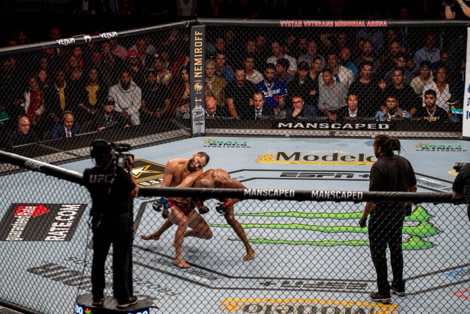 Kamaru Usman knocked out Jorge Masvidal at UFC 261