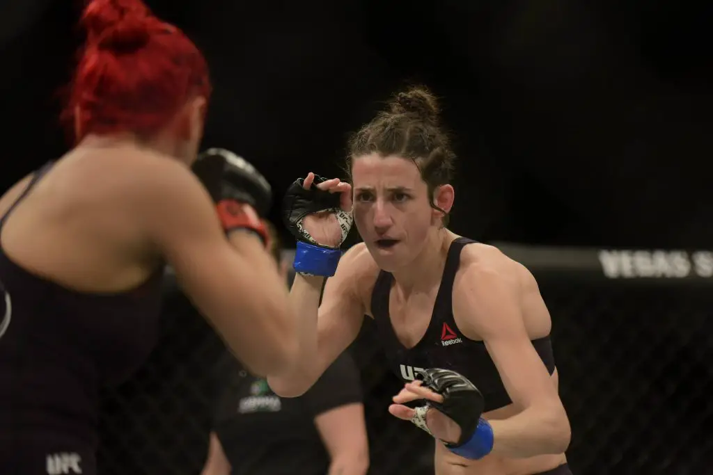 Marina Rodriguez in action inside the UFC octagon.