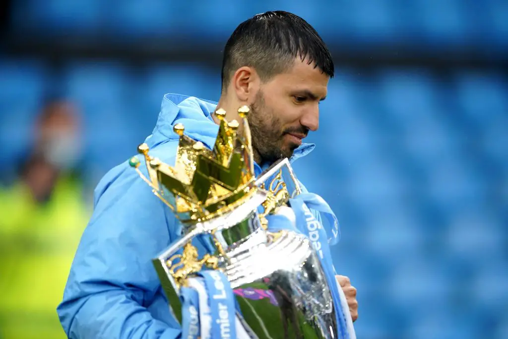 Kun Aguero won his 5th League trophy with Manchester City in 2021.