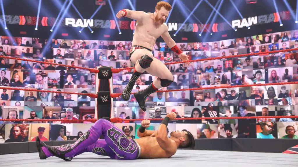 Sheamus and Humberto Carrillo in action
