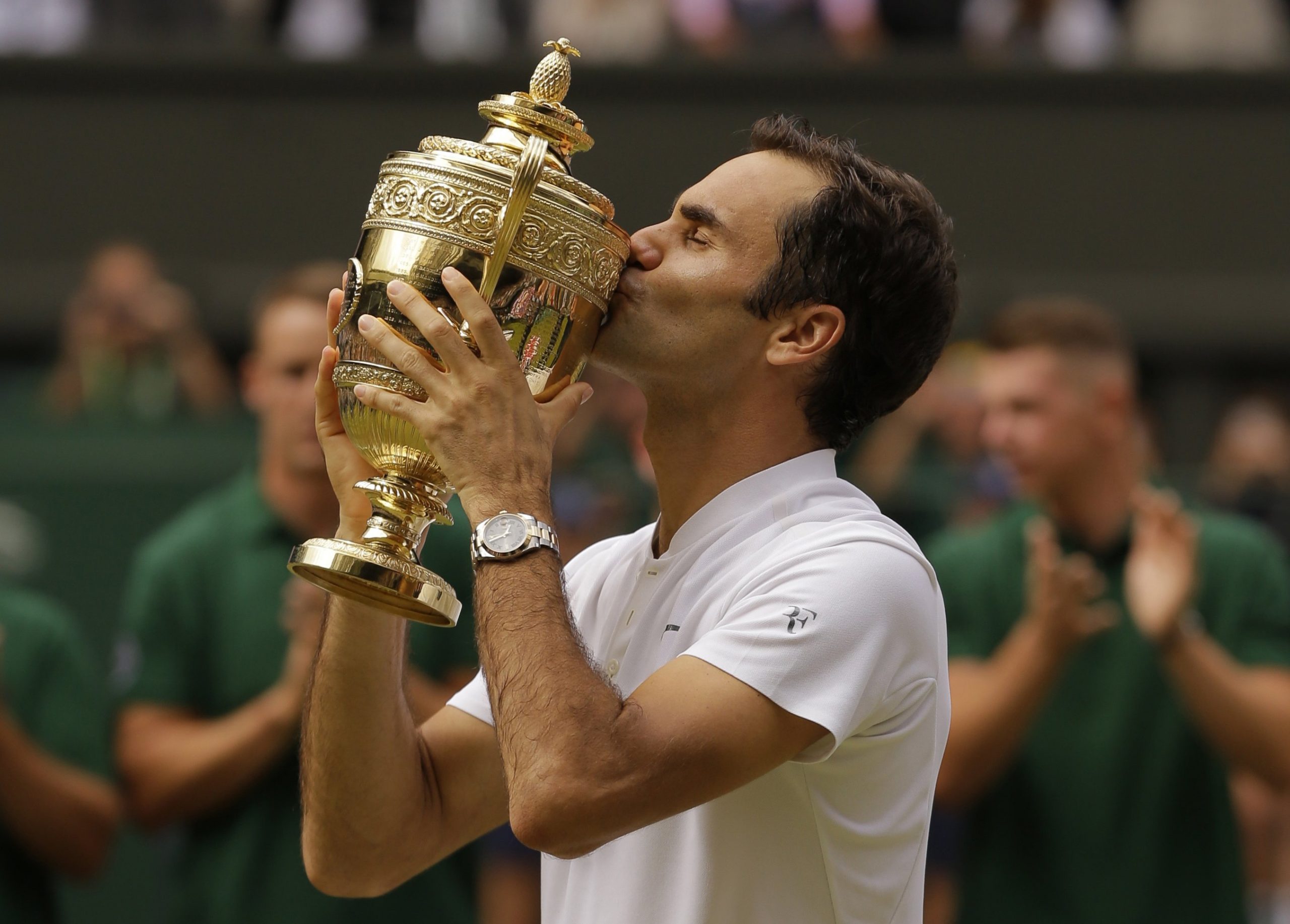 How many Wimbledon titles has Roger Federer won in his career?
