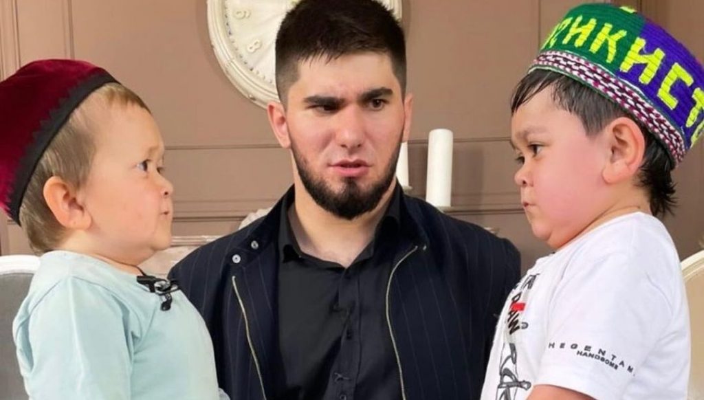 How old is Hasbulla Magomedov and what disease does he suffer from?