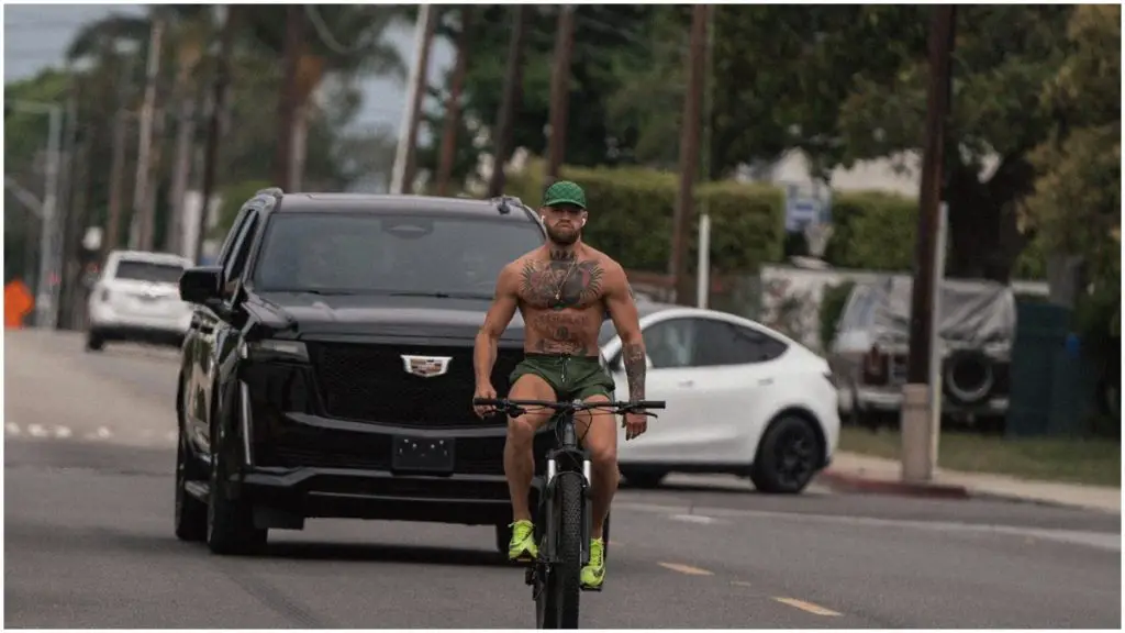 Conor McGregor cycling ahead of trilogy fight against Dustin Poirier