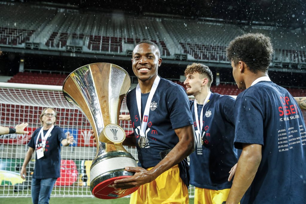 Enock Mwepu has won 4 league titles in Austria. 