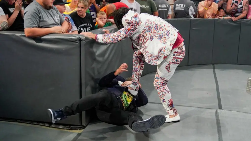 Seth Rollins attacks Edge