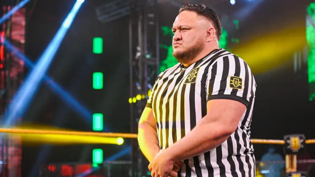 Samoa Joe was the referee on NXT