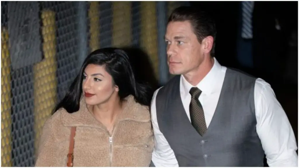 John Cena with wife Shay Shariatzadeh 