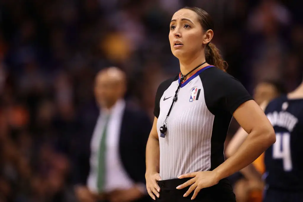 Ashley Moyer-Gleich is one of the very few female referees in the NBA.