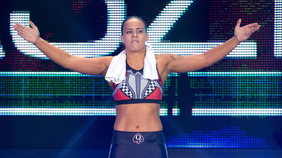 Shayna Baszler reacts to Dakota Kai's release from WWE