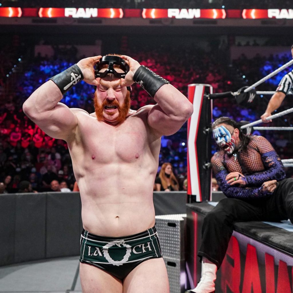 Sheamus has a broken nose