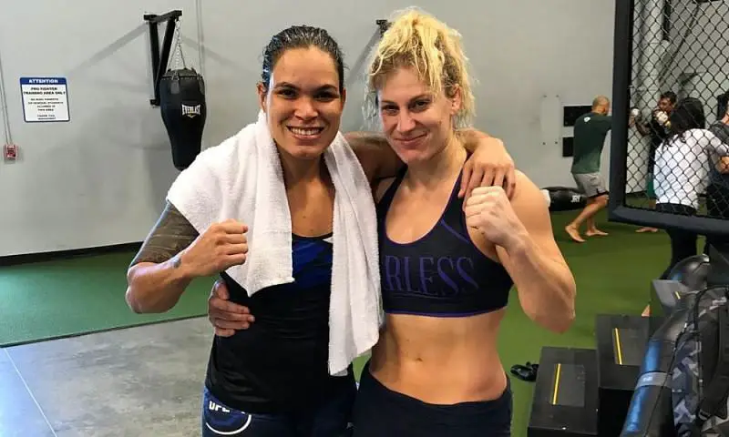 Amanda Nunes and Kayla Harrison have trained together in the past (MMA Mani...