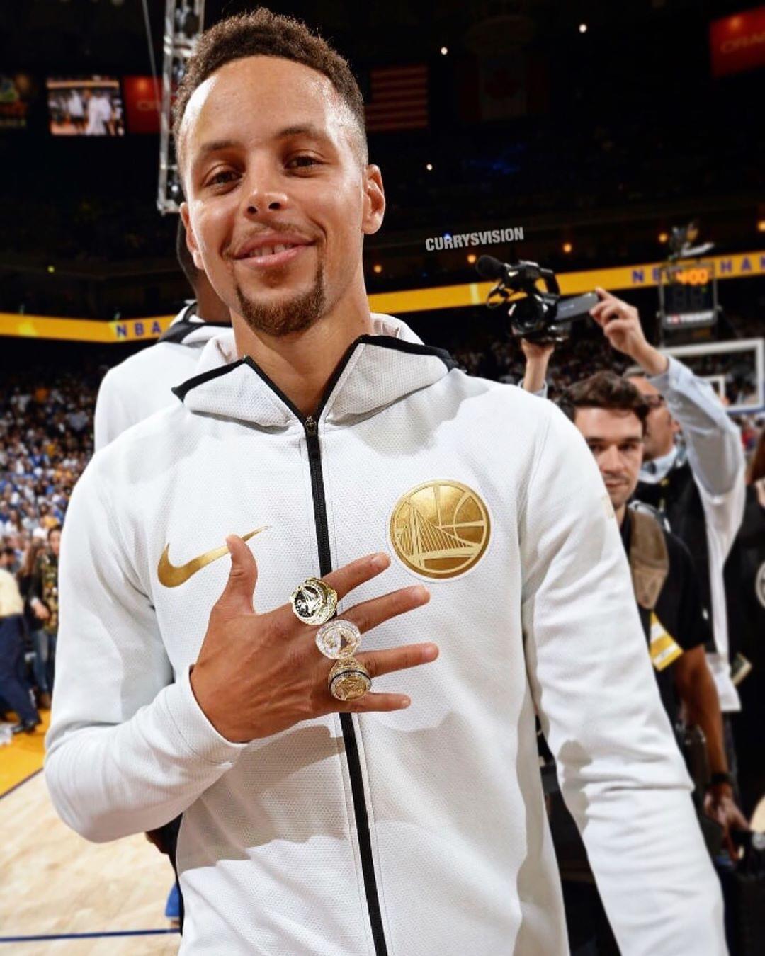 Steph Curry has three championship rings