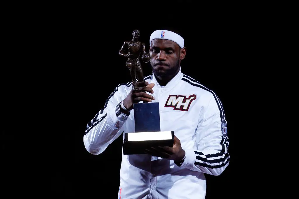 LeBron James is a four time NBA MVP