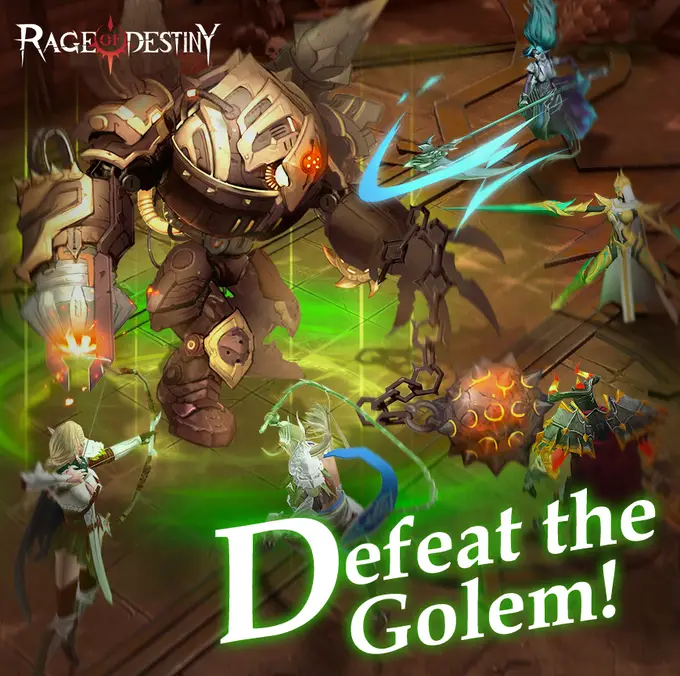 Rage of Destiny Defeat the golem