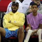 How old is Carmelo Anthony's son, Kiyan?