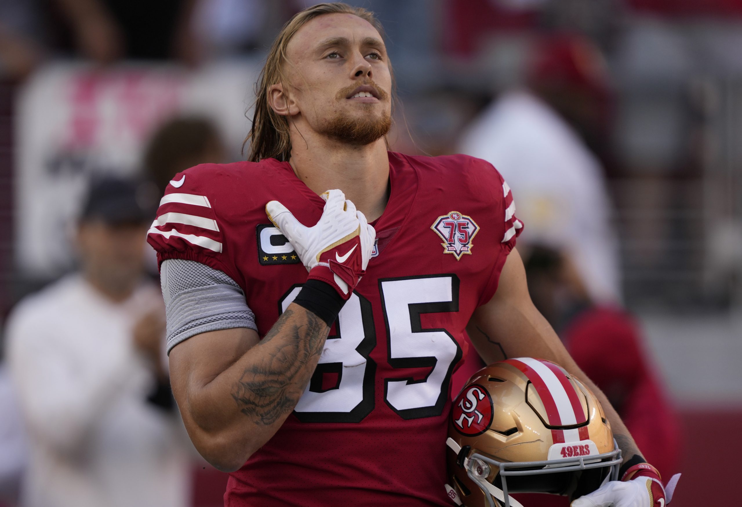 George Kittle got a Heath Ledger Joker tattoo day before his wedding   Yardbarker