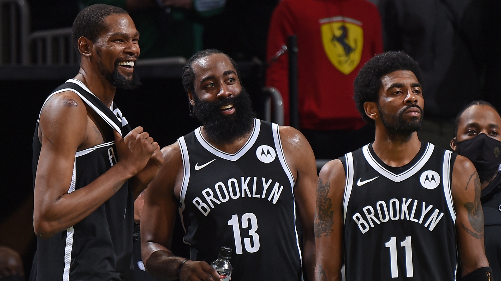 James Harden hilarious answer on Kyrie Irving return
