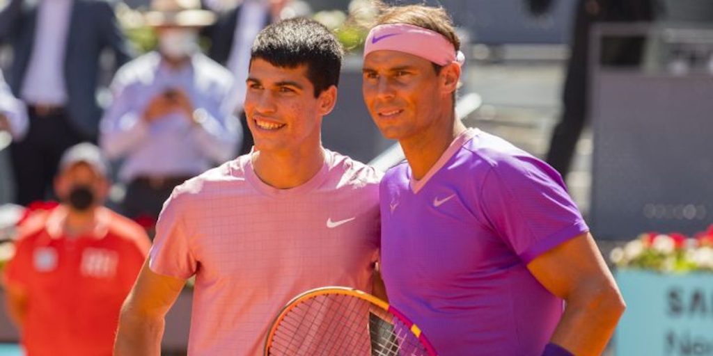 Carlos Alcaraz and Rafael Nadal